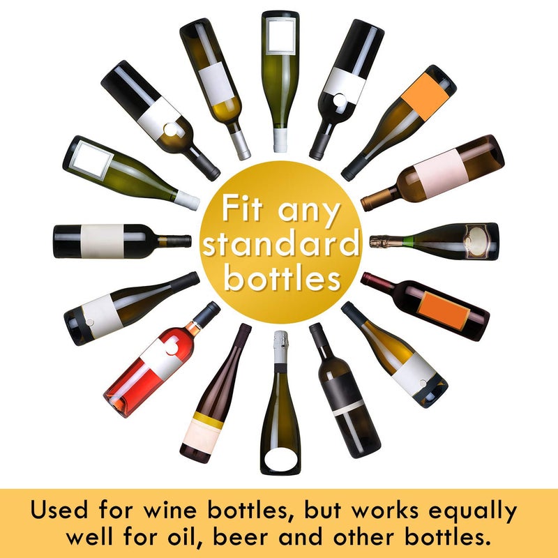 Whaline 8 Pack Christmas Wine Bottle Stoppers and Gift Box, Funny Silicone Reusable Caps Bottle Sealers with a Funny Saying for Wine Beer Bottles - Image 4